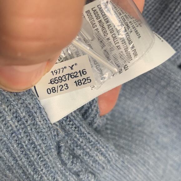 American Eagle Men’s Long-Sleeve Sweater Polo Shirt New with Tag M-046 Size M - Picture 8 of 9